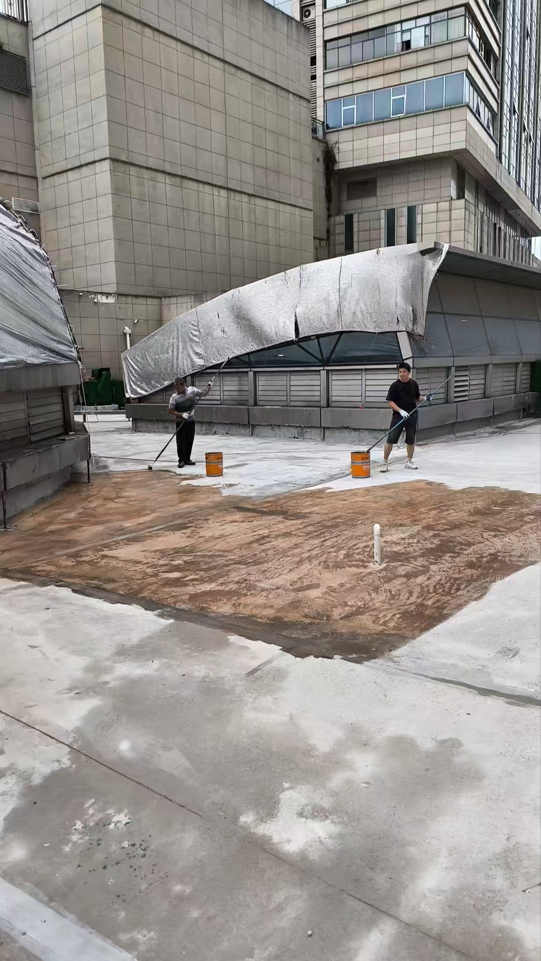 长沙奥克斯广场长沙商场屋面防水
